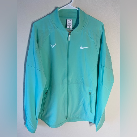 Nike Rafa Nadal Tennis Jacket Teal Dri Fit DV2885-349 - Size Large - Picture 1 of 10